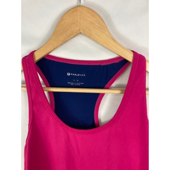 Fabletics Fitted Pink Purple Racerback Athletic Tank Size Medium 8 - Picture 2 of 6
